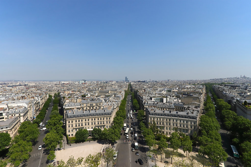 Vue depuis l'arc de triomphe